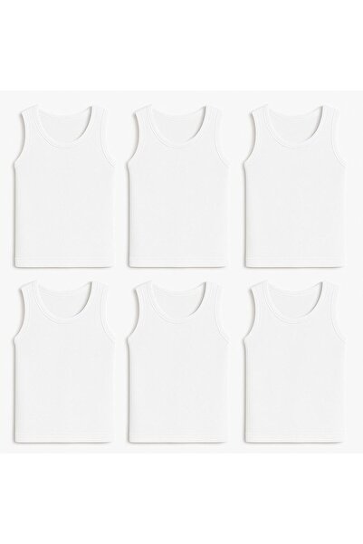 MAVİ QUMSAL Σετ 6 τεμαχίων ανδρικά παιδικά εσώρουχα με φαρδιά τιράντες και ρι...