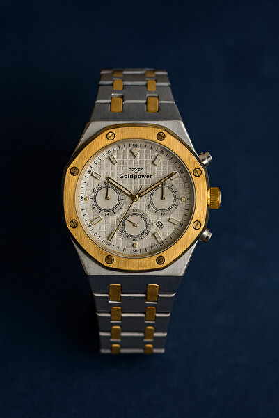 Goldpower AP Piguet Model Lüks Takvimli Çelik Erkek Kol Saati