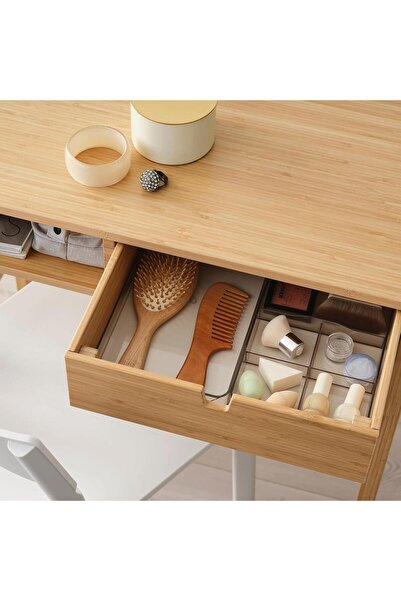 IKEA makyaj masası, bambu, 76x47 cm