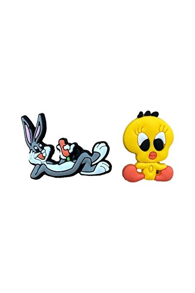 odaburada Terlik Süsü-terlik Tokası Bugsbunny-tweety 2'li Set