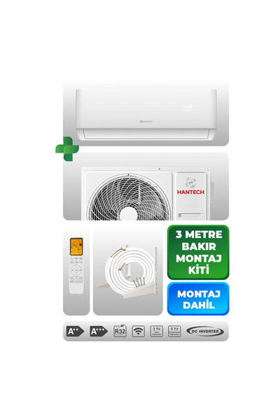 HANTECH H Pro 12.000 Btu/h Split Klima (MONTAJ DAHİL)
