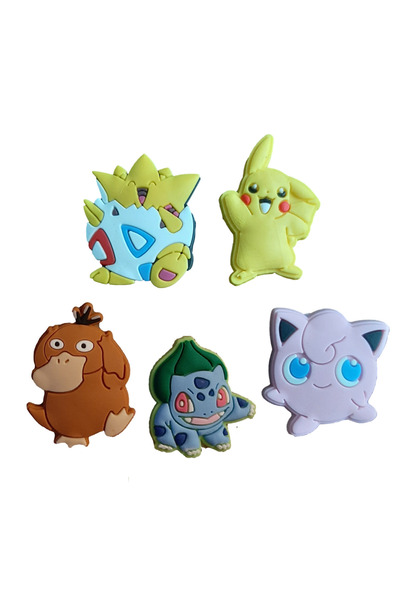 odaburada Terlik Süsü-terlik Tokası Pokemon Karışık 5'li Set