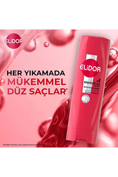 Elidor Brezilya Keratin Terapisi Saç Bakım Serisi 3'lü Set