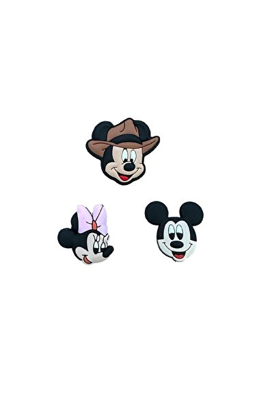 odaburada Terlik Süsü-terlik Tokası Mickey Kafalar 3'lü Set