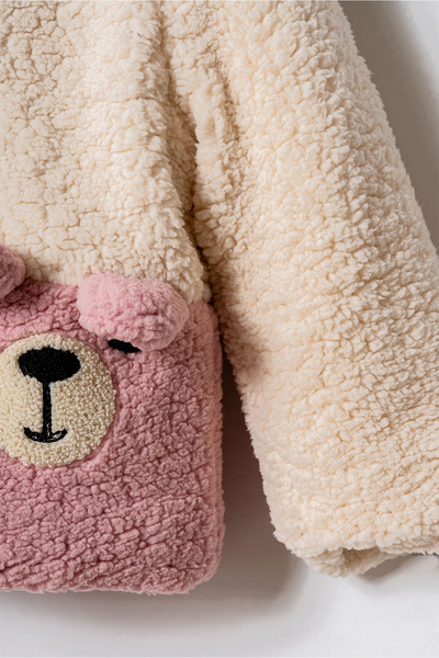 Verscon Kapüşonlu Welsoft Kuzu Hırka 9 Ay - 4 Yaş