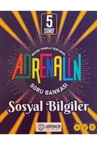 En Yayınları Adrenalin Yayınları 5. Sınıf Adrenalin Sosyal Bilgiler Soru Bankası