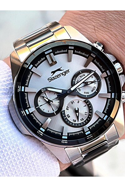 Slazenger Özel Kutulu Damat Saati Çelik Kordon İç Fonksiyonları Aktif 10 Atm ...