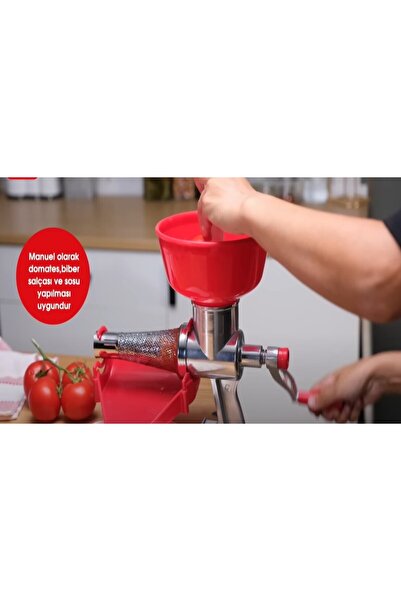 Masis Tuğra Ev Yapımı Salça Makinesi Çevirme Kollu Süzgeçli