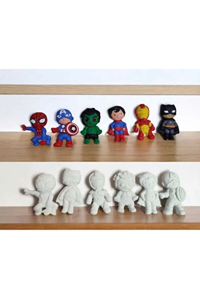 magnocandles Marvel karakterler boya etkinlik yap 12 adet 10 cm boyları ve bo...