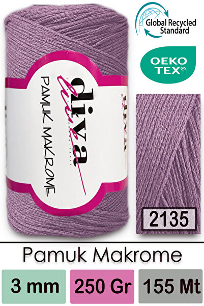 Diva İplik Diva Pamuk Makrame 2135 Lila