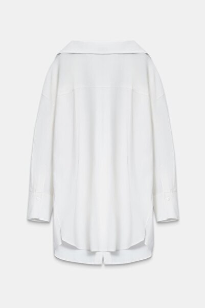 Setre Ekru Boyun Aksesuar Detaylı Tunik