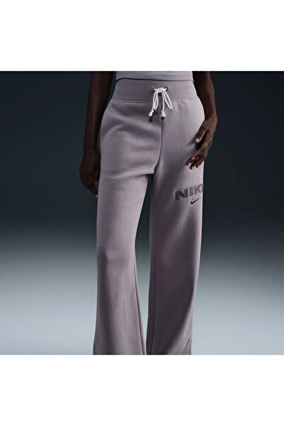 Nike Sportswear Phoenix Fleece High Waisted Wide Leg Logo Kadın Eşofman Altı ...