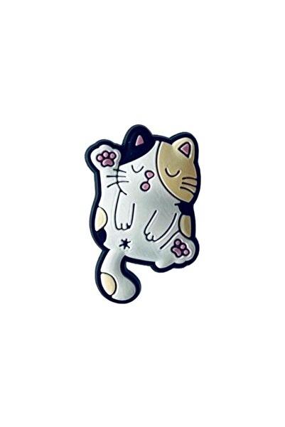 odaburada Terlik Süsü-Terlik Tokası Uyuyan Kedi Figürü