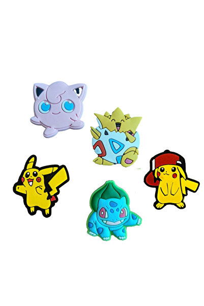 odaburada Terlik Süsü-terlik Tokası Pokemon 5'li Set