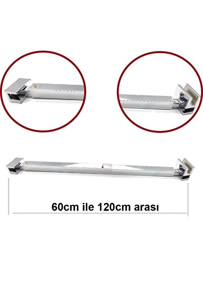 AYRINTISHOP Duşakabin Cam Kabin Teleskopik Cam Gergi 60cm-120cm 1 Adet