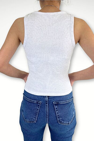 Mood Lab Fitilli kolsuz t-shirt