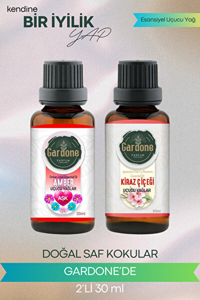 Gardone Amber Kiraz Çiçeği Uçucu Yağ Buhurdanlık Yağı Doğal Uçucu Yağlar Oda ...