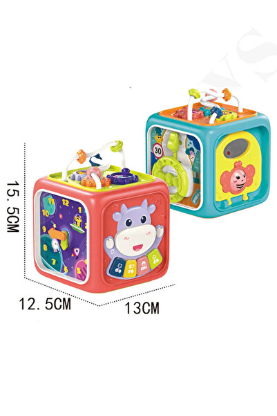 Oruç Oyuncak Bebek Oyuncağı Aktivite küpü 6 farklı oyun ve montessori gelişimi