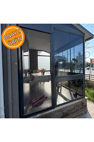 DEKORON Pileli Sürgülü Sineklik Kapı, Plise Sineklik Sistemi, Alüminyum Çerçeve Sineklik, Kolay Kurulum