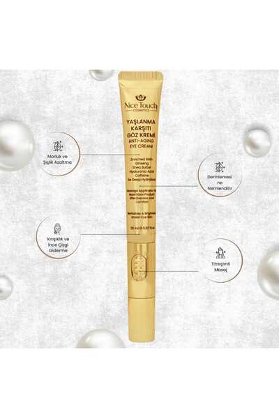 Nice touch Yaşlanma ve Kırışıklık Karşıtı Titreşimli Elektrik Masajlı Göz Kre...