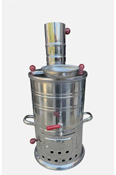 Genel Markalar Paslanmaz Alüminyum Alaşımlı Çelik Kömürlü Semaver – 5 Litre –...