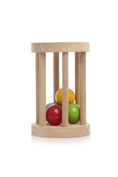 baby toys خشخيشة أطفال خشبية منتسوري