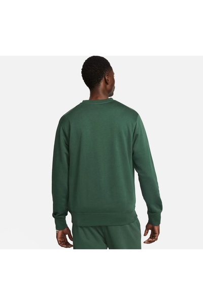 Nike Club+ Fit Crew Erkek Yeşil Sweatshirt
