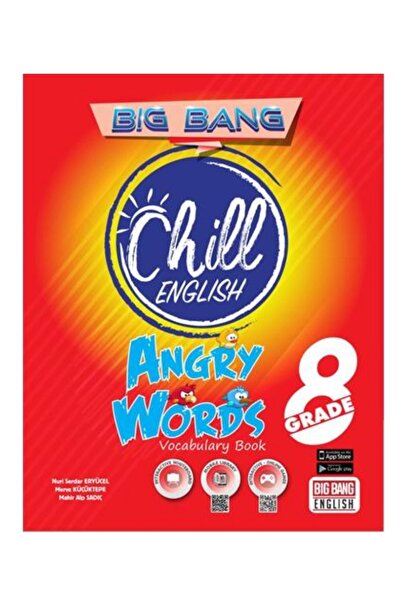 Kırmızı Beyaz Yayınları LGS 8. Grade Big Bang Chill English Angry Words Vocab...