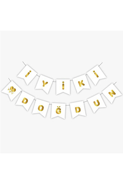 Deniz Party Store Γράμματα από λευκόχρυσο - Καλή γενέθλια