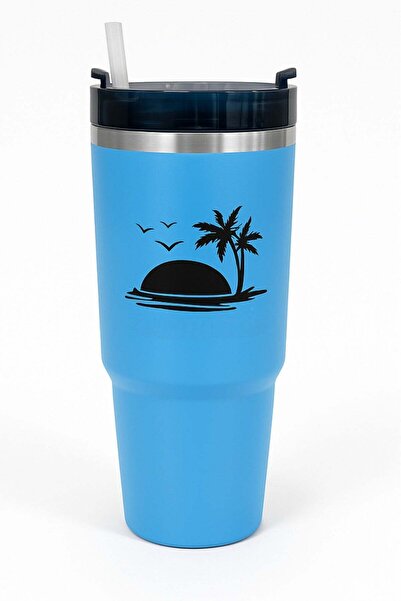 Generic كوب حراري يحافظ على البرودة لمدة تصل إلى 8 ساعة ويحافظ على البرودة لم...