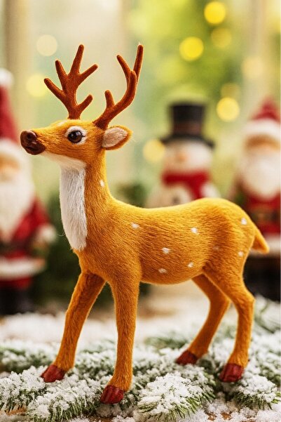 BeySüS Ornament de Crăciun Pom de Pin Cafea Cerb 14 cm