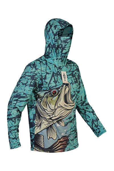 dkmoutdoor Orkw Kapüşonlu Uzun Kollu Balıkçı Ve Su Sporları Uv Korumalı Su It...