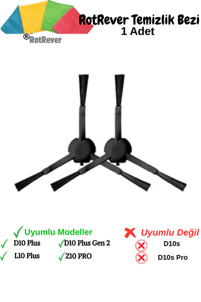 RotRever Dreame D10 Plus, D10 Plus Gen 2, L10 Plus, Z10 Pro compatibil cu 2 p...