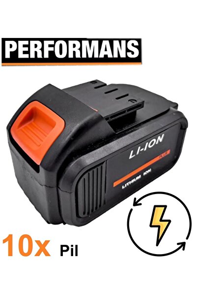 Depolife 10 Pilli Batarya Li-ion Teknolojisi Yedek Batarya Şarjlı Makine Aküs...