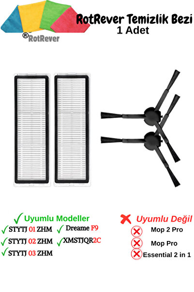 RotRever Xiaomi Vacuum Mop Pro 2+3D, Vacuum Mop 1C, 2C compatibil cu perie, f...