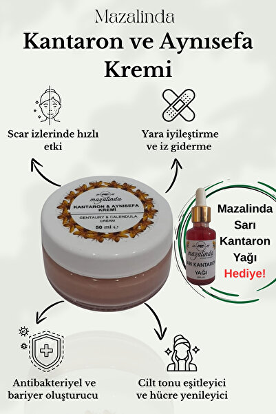 Mazalinda كريم الآذريون والصبار 50 مل كريم بلسم للعناية بالإصلاح المكثف