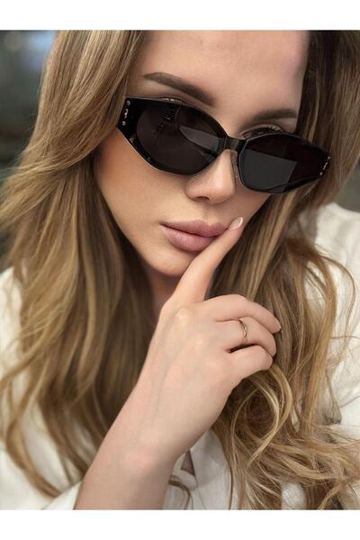 ZENIT نظارات شمسية نسائية من Bervox باللون الأسود |   UV400 و65 إيكارتمان