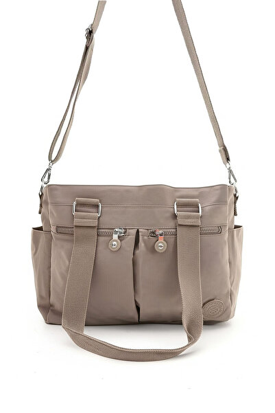 Lifonbag Μεγάλη γυναικεία τσάντα 8 θέσεων Crinkle Cross Shoulder Strap - Casu...