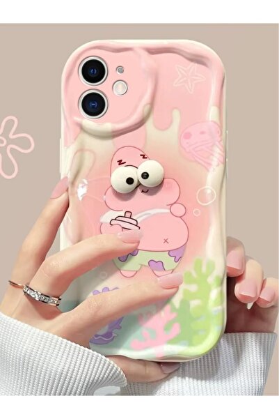 KVK PRİVACY iPhone 12 Patrick Kılıf – 3D Gözler, Şık ve Dayanıklı Silikon Kapak