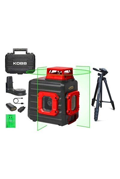 KOBB KBL33GTP 40 Metre Profesyonel Li-Ion Şarjlı 2X90⁰/360⁰ Otomatik Hizalama...