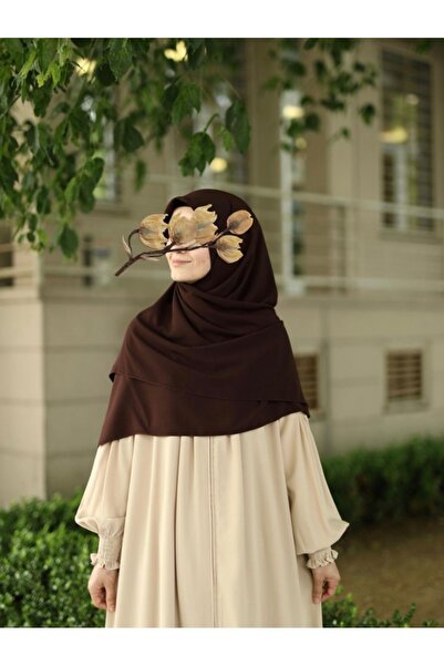 FRESCO SCARFS Tesettür Hijab Medine Ipeği Eşarp Acı Kahve
