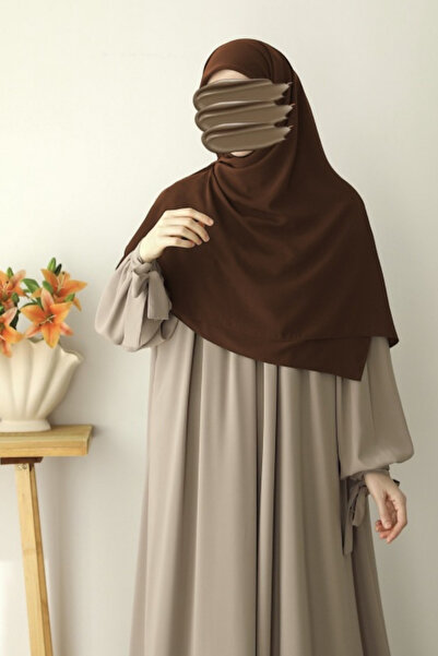 FRESCO SCARFS Tesettür Hijab Medine Ipeği Eşarp Acı Kahve