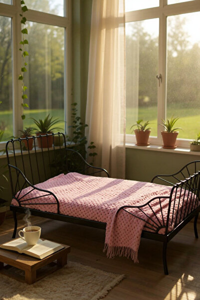 Zuviel Deco 100X175 Tek Kişilik Puffy Örgü Polar Battaniye