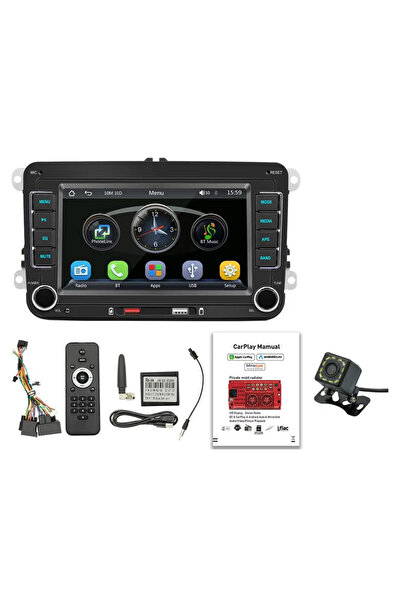 Choice F9070W وكاميرا 7 بوصة 2 Din HD Car Media Video RDS Airplay راديو السيا...