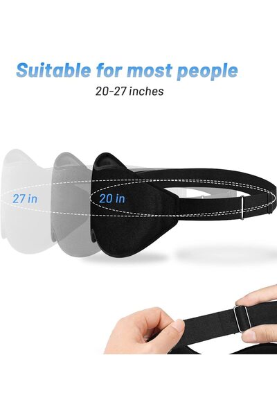 sharpdo Sleep Mask For Men Women, Upgraded 3D Contoured Cup Eye Mask Blindfold, Block Out Light, Eye