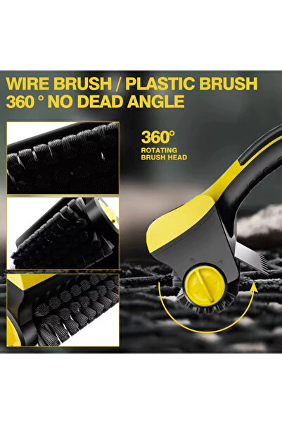 sharpdo Electric Grill Brush, Grill Cleaner with 2 Brushes, 360° Rotating Cleaner Brush