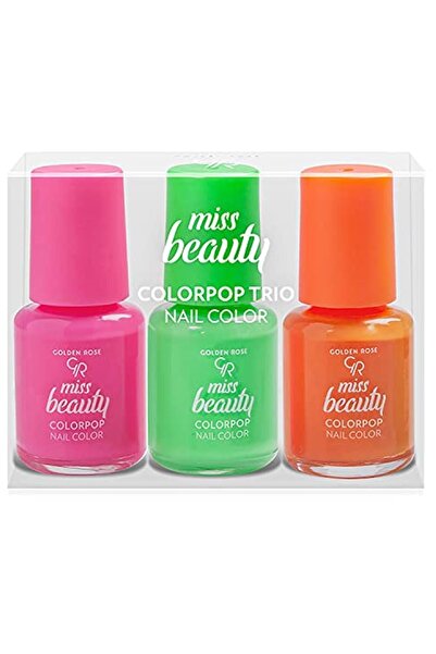 Golden Rose Miss Beauty Colorpop Trio Nail Colors Oje Seti 3x6 ml
