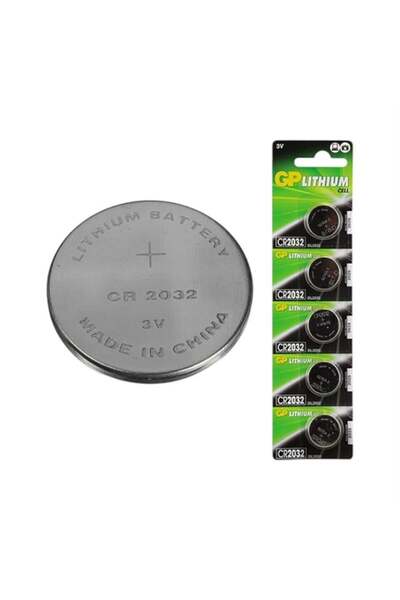 Powermaster GP CR2032 Lityum 3 Volt Pil 5 li Paket GPCR2032-2CPU5