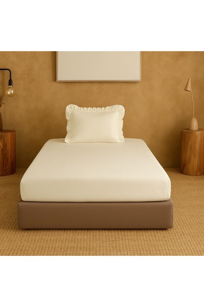 Violacasa Single Ruffle Fitted Sheet Set Private (100X200 and 120X200)
