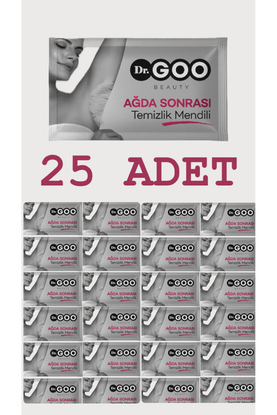 Dr. Goo Beauty AĞDA SONRASI TEMİZLEME MENDİLİ 25 ADET
